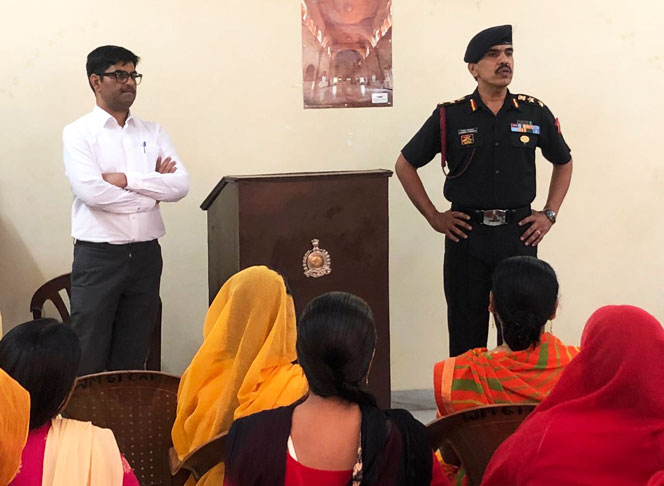 Awareness Session being conducted at War Widowsâ€™ Hostel, Jaipur