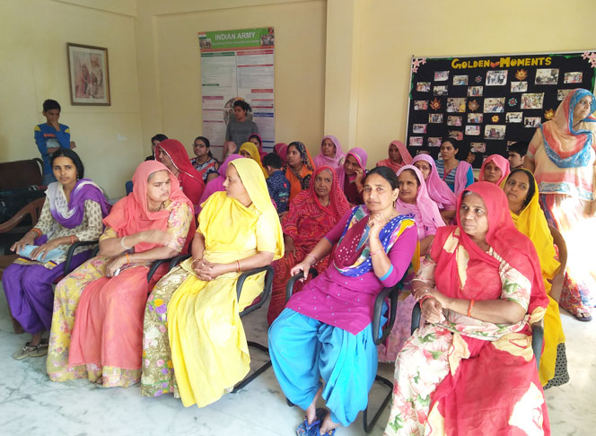 Participants attending awareness program conducted at Saanjhi Chatt, Jaipur