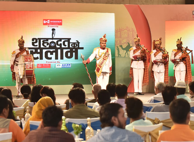 Mesmerising Performance of Army Band during fund raising event for War Widow Hostels.